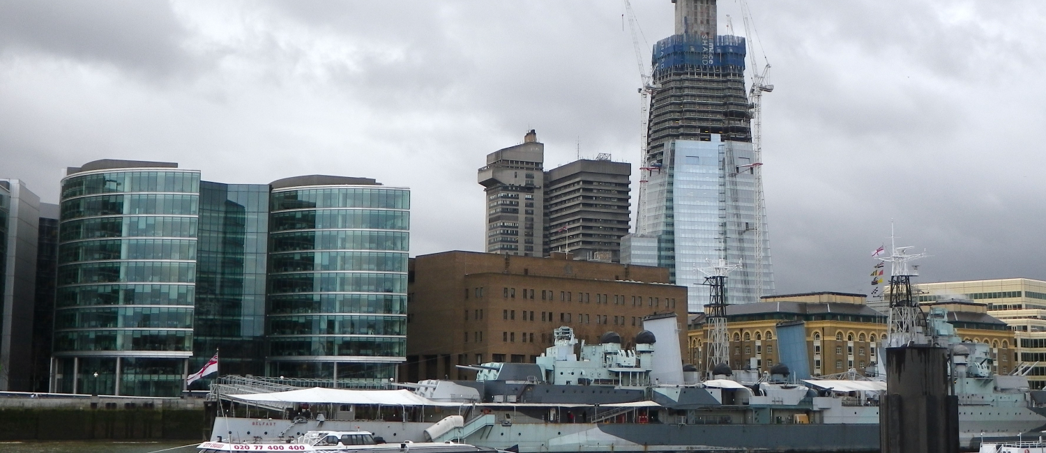 Construction of the shard in London